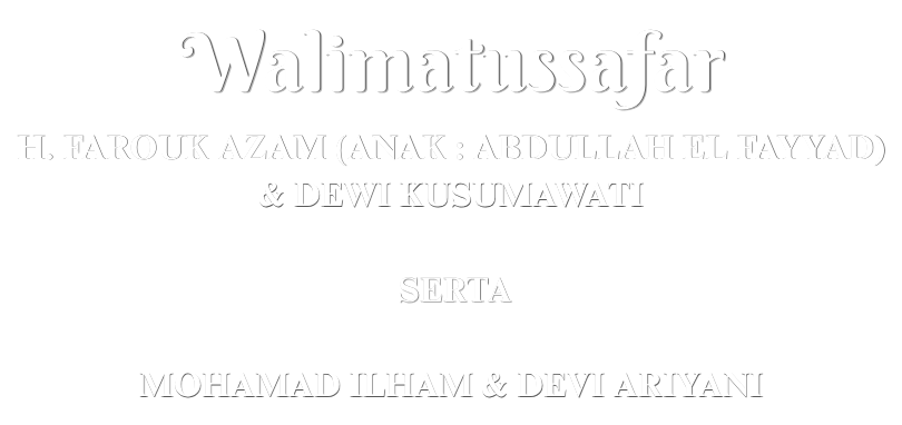 Bapak Hendro Sayakti Ihsan Bayuwaji, S.H & Ibu Vera Ulfaturrahmah, S.P., M.Si 6